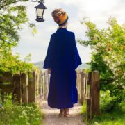 Silky Royal Sapphire Velvet Kimono Duster – Boho Bridal Wrap | Mai by ZinniaPearl - Image 7