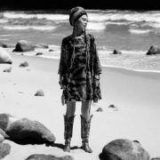 Handmade Tie-Dye Caftan Dress: Plus Size Boho Kimono Top Galaxy - Image 9