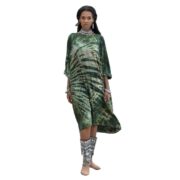 Plus Size Tie-Dye Kaftan Dress: Boho Cotton Beach Cover-Up - Sylvie - Image 9