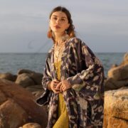 Plus Size Velvet Kimono Robe – Dusky Aviary Petal Boho Duster with Pockets, Floral Fall Jacket for Holiday Parties | Harper Jade by ZP - Image 10