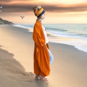 Silky Velvet Kimono Duster – Garnet Cocoa Boho Robe | Mai by ZinniaPearl - Image 6