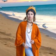 Silky Velvet Kimono Duster – Garnet Cocoa Boho Robe | Mai by ZinniaPearl - Image 8