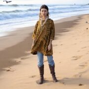 Plus Size Tie-Dye Tunic Dress: Handmade Boho Caftan Top - Galaxy - Image 5