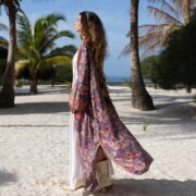 Silky Blend Kimono: Vintage Boho Chic Duster Robe - Plus Size - Mai - Image 2