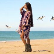 Plus Size Tie Dye Tunic Dress: Handmade Boho Festival Top - Ninive - Image 6