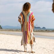 Handmade Crochet Patchwork Kaftan: Embroidered Boho Tunic Dress - Alina - Image 3