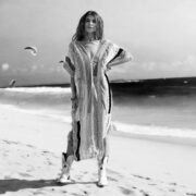 Handmade Crochet Patchwork Kaftan: Embroidered Boho Tunic Dress - Alina - Image 9