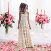 Handmade Raw Cotton Boho Wedding Dress: Strapless Ruffle Maxi - Savana - Image 7