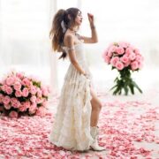 Handmade Raw Cotton Boho Wedding Dress: Strapless Ruffle Maxi - Savana - Image 8