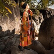 Boho Silk Kimono Duster: Handmade Patchwork Festival Robe - Nina - Image 6