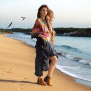 Tie-Dye Kaftan Dress Plus Size – Sunflair Spirit Boho Tunic | Cleo - Image 6