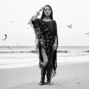 Tie-Dye Fringe Tunic Dress: Boho Plus Size Kaftan - Arlo - Image 9