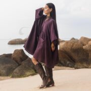 Plus Size Boho Cotton Tunic: Crinkle Gauze Kaftan Dress with Pockets - Bellina - Image 2