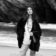 Plus Size Velvet Kimono Jacket: Evergreen Boho Cotton Coat - Mei - Image 10