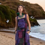 Plus Size Boho Maxi Dress: Handmade Patchwork Cotton Sundress - Binsa - Image 7