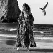 Hand-Dyed Tie-Dye Kimono: Ruffle Hem Boho Duster - Callie - Image 10