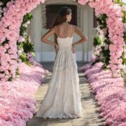 Boho Wedding Dress: Moonlight Cream Smocked Cotton Maxi Gown - Thea - Image 7