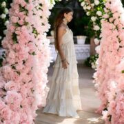 Boho Wedding Dress: Moonlight Cream Smocked Cotton Maxi Gown - Thea - Image 8