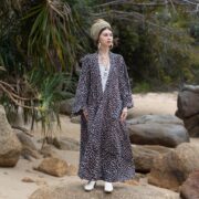 Plus Size Leopard Velvet Kimono Duster: Boho Wedding Jacket - Harper Jade - Image 7
