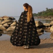 Plus Size Velvet Kimono Duster: Embroidered Boho Festival Coat - Harper jade - Image 3