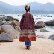 Plus Size Handwoven Gheri Cotton Kimono: Boho Duster Jacket - Ivara - Image 3
