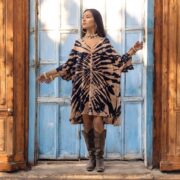 Hand-Dyed Tie-Dye Cotton Kaftan Dress: Boho Festival Tunic - Ninive - Image 9