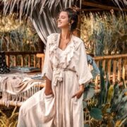 Boho Cotton Ruffle Kimono Duster Robe – Plus Size Festival & Resort Cover-Up | Avalon - Image 7