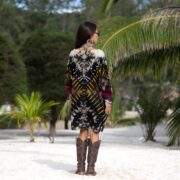 Handmade Galaxy Tie-Dye Tunic Dress: Boho Cotton Caftan Kimono - Image 9