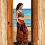 Handmade Boho Patchwork Cotton Pants: Plus Size Festival Trousers - Chesa - Image 6