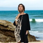 Galaxy Tie Dye Tunic Dress: Handmade Cotton Boho Mini