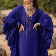 Plus Size Boho Kaftan Dress: Indigo Muse Rayon Gown - Wild Heart - Image 6