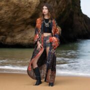 Vintage Silk Kimono Duster: Upcycled Boho Patchwork Robe - MAI - Image 5