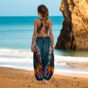 Tie Dye Harem Pants: Boho Cotton Festival Trousers, Plus Size - Vibra - Image 9