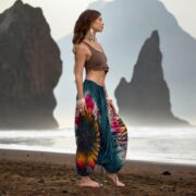 Tie Dye Harem Pants: Boho Cotton Festival Trousers, Plus Size - Vibra - Image 8