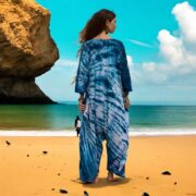 Plus Size Tie-Dye Jumpsuit – Handmade Boho Cotton Romper | Sadie by ZinniaPearl - Image 3