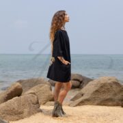 Galaxy Tie Dye Tunic Top: Oversized Cotton Boho Mini Dress - Image 2