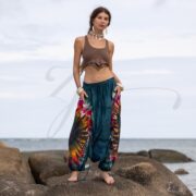 Tie Dye Harem Pants: Boho Cotton Festival Trousers, Plus Size - Vibra