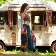 Tie Dye Harem Pants: Boho Cotton Festival Trousers, Plus Size - Vibra - Image 5