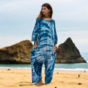 Plus Size Tie-Dye Jumpsuit – Handmade Boho Cotton Romper | Sadie by ZinniaPearl