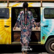 Plus Size Tie-Dye Fringe Tunic Dress: Boho Festival Kaftan - Arlo - Image 7