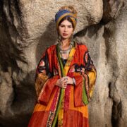 Upcycled Silk Kimono Duster: Canyon Ember Patchwork Boho Robe - Mai - Image 4