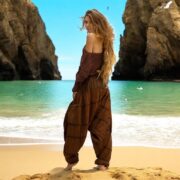 Spiritu Bliss – Handmade Cotton Boho Harem Pants | Unisex Patchwork Festival Clothing, Plus Size Inclusive Loungewear | Gift for Him or Her - Image 6