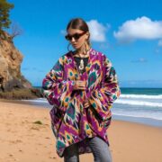 Amethyst Ikat Velvet Kimono Duster | Boho Luxe Jacket – Mei by ZinniaPearl - Image 10