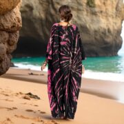 Plus Size Tie-Dye Jumpsuit: Boho Harem Romper - Ravenberry Crush - Sadie - Image 8