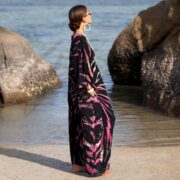 Plus Size Tie-Dye Jumpsuit: Boho Harem Romper - Ravenberry Crush - Sadie - Image 2