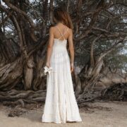 Boho Wedding Dress: Raw Cotton Smock Maxi Gown - Savita - Image 6