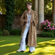 Velvet Kimono Robe: Desert Canopy Floral, Plus Size Boho Duster - Mai - Image 5