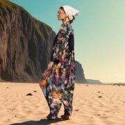 Plus Size Tie-Dye Cotton Jumpsuit: Boho Harem Romper, Festival Style - Sadie - Image 8