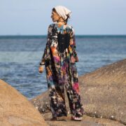 Plus Size Tie-Dye Cotton Jumpsuit: Boho Harem Romper, Festival Style - Sadie - Image 3
