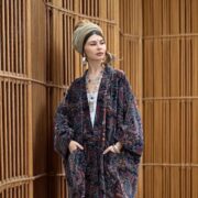 Plus Size Velvet Kimono Robe: Luna Paisley Boho Duster Jacket Harper J - Image 6